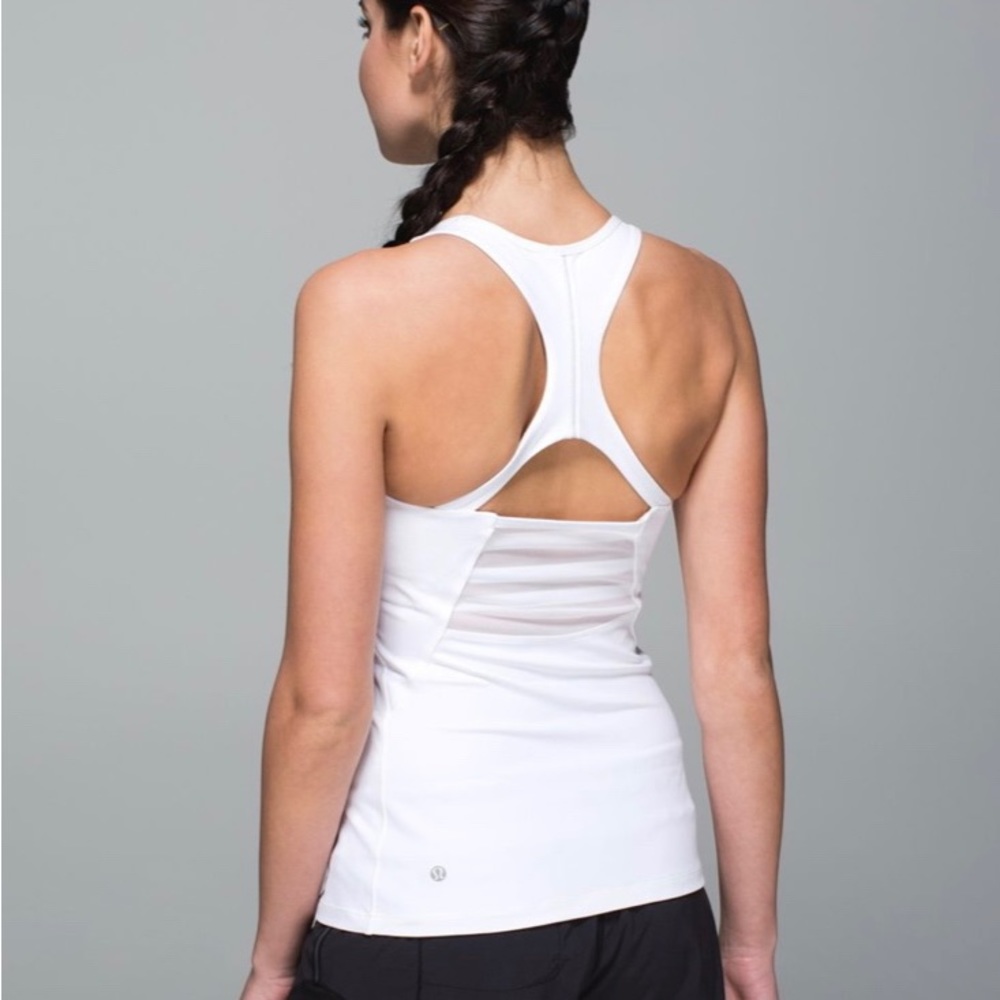 Lululemon Mesh With Me Tank White Size 4